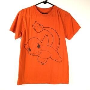 Pokemon Charmander Graphic T Shirt Small Orange Nintendo Anime Tee Licensed